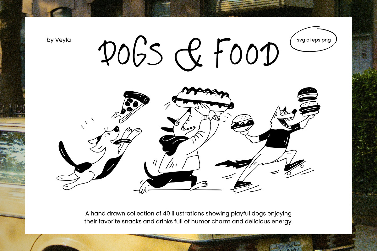 Love Food: Fun Bites & Drink Dogs, a Food Illustration by Veyla (Photo 3 of 16)