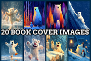 Polar Bear Ice Party Coloring Pages, an Animal Illustration by maggiesar (Thumbnail 2 of 4)