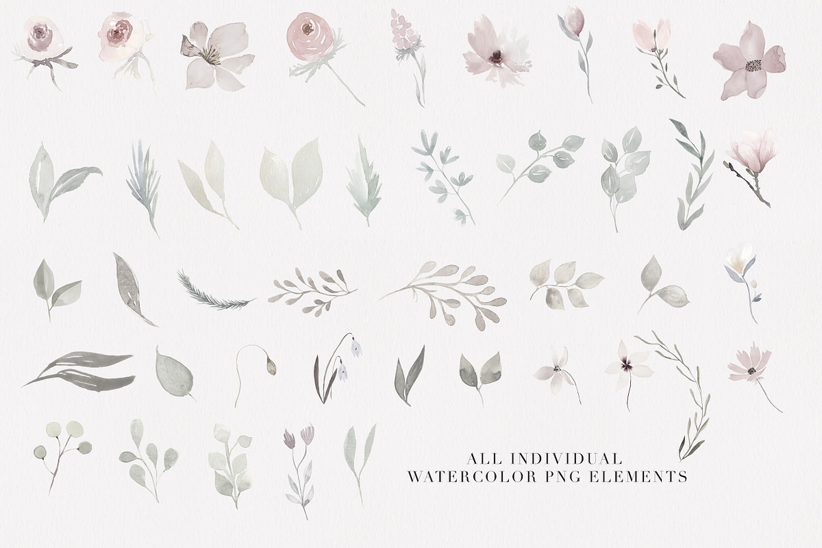 Watercolor Clipart Bundle, an Illustration by The Autumn Rabbit Ltd (Photo 20 of 26)