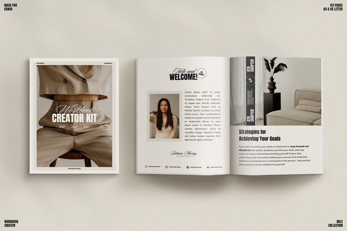 NOLE / Workbook Creator Kit, a Magazine Template by Wildnun Studio (Photo 1 of 31)