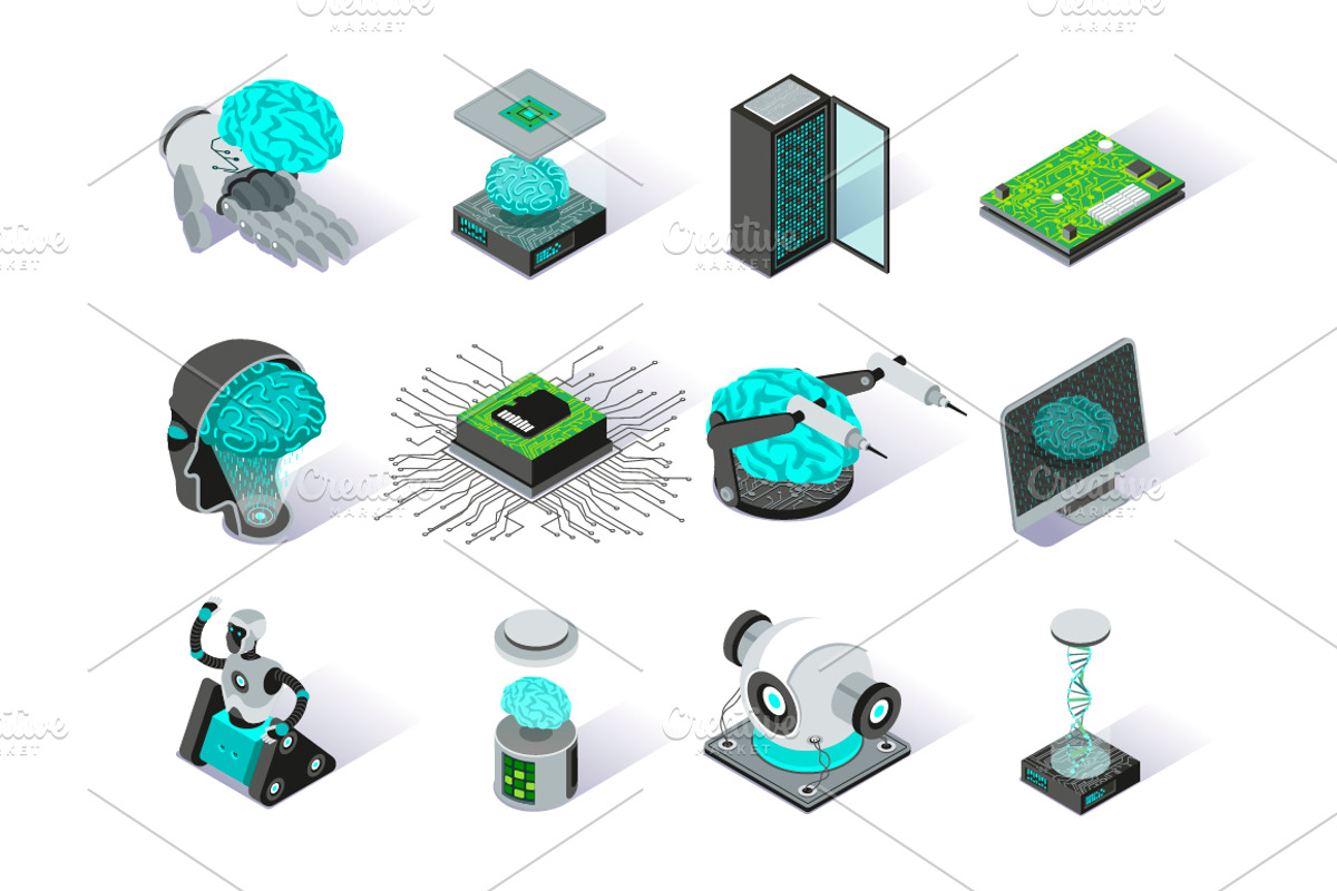Isometric Vector Icons Pack, an Outline Icon by alexdndz (Photo 18 of 21)
