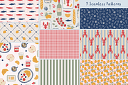 Mediterranean Coastal – Clipart, a Food Illustration by PenguinArtStudio (Thumbnail 2 of 13)