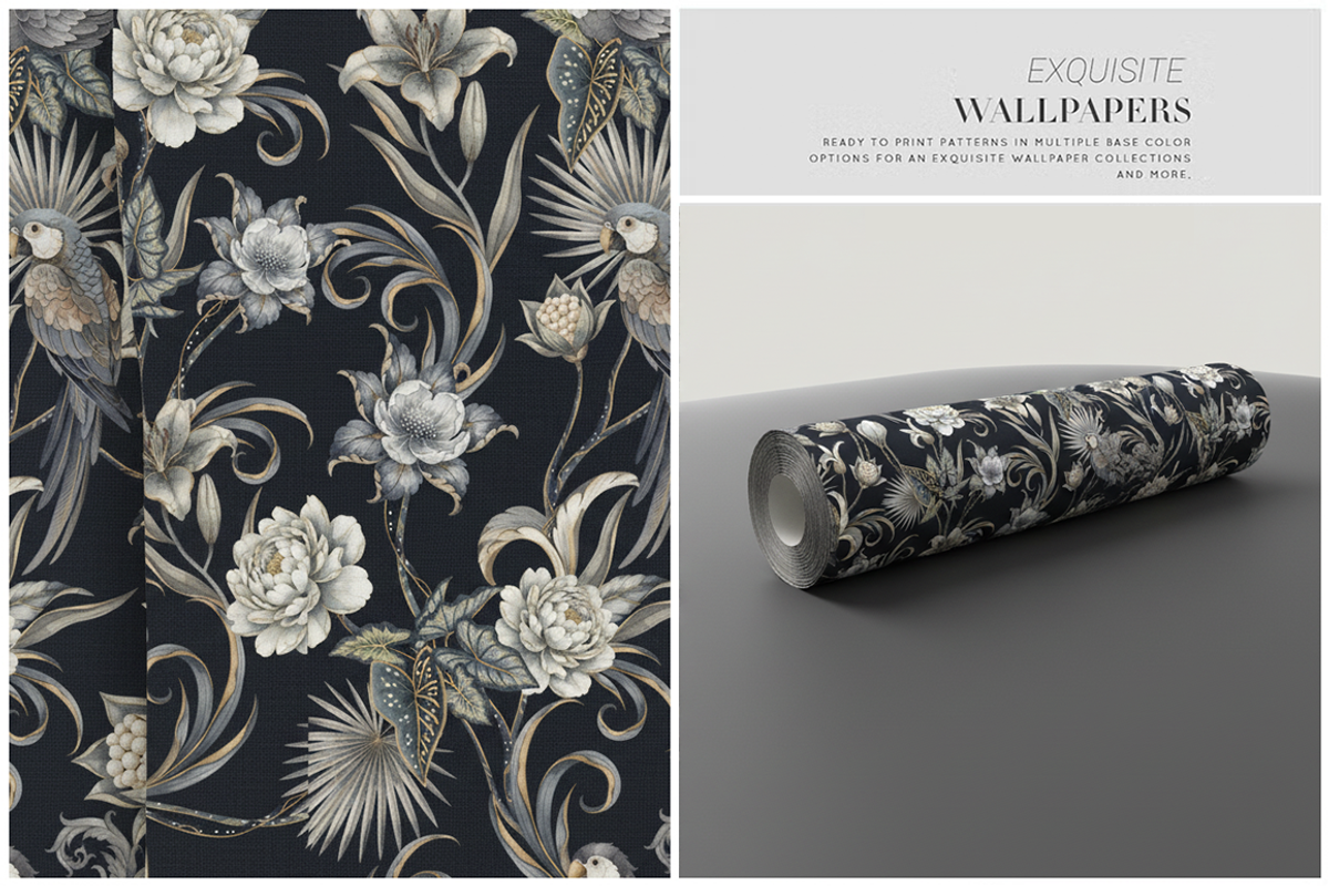 Arcafloral seamless patterns, a Pattern Graphic by Luiz da Rolt Grathwohl (Photo 5 of 14)