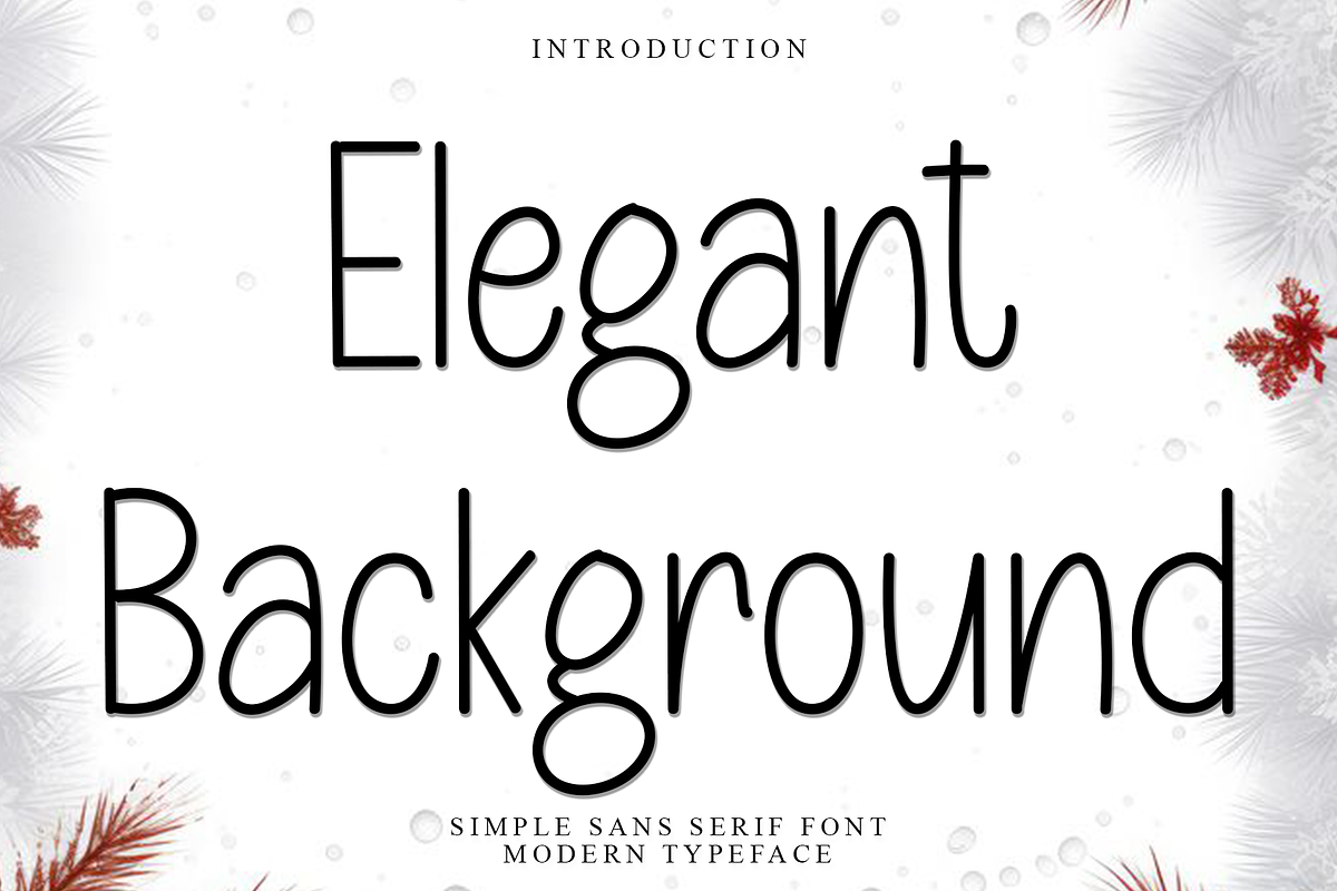 Elegant Background, a Sans Serif Font by FreshTypeINK (Photo 1 of 6)