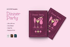 Dinner Party - Flyer, a Flyer Template by VUNIRA