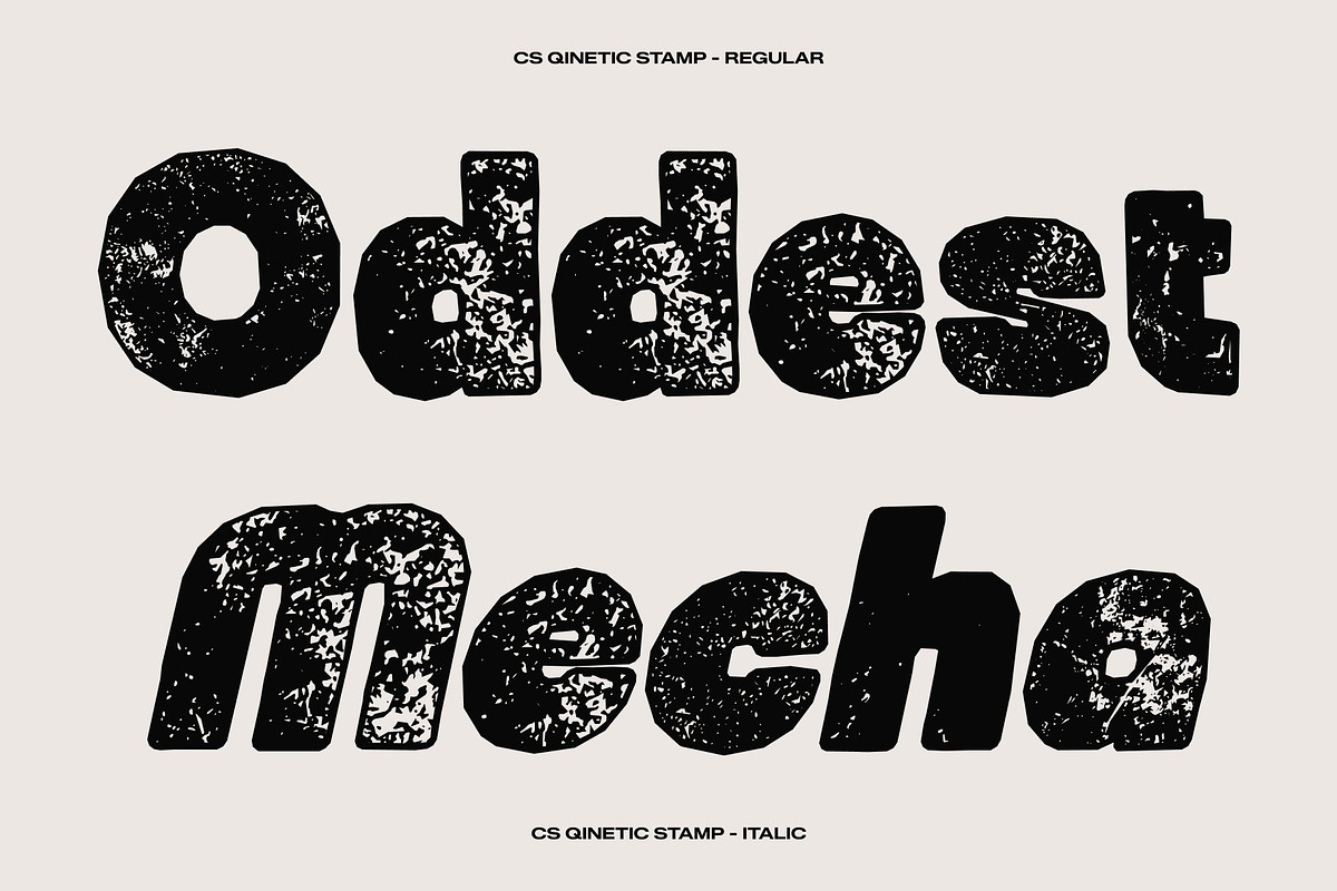 CS Qinetic Stamp, a Sans Serif Font by Craft Supply Co. (Photo 3 of 8)