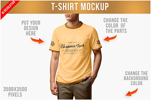 T-Shirt Mockup Man PSD, a Shirt Mockup by Bruno's Shop
