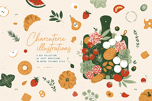 Charcuterie illustrations