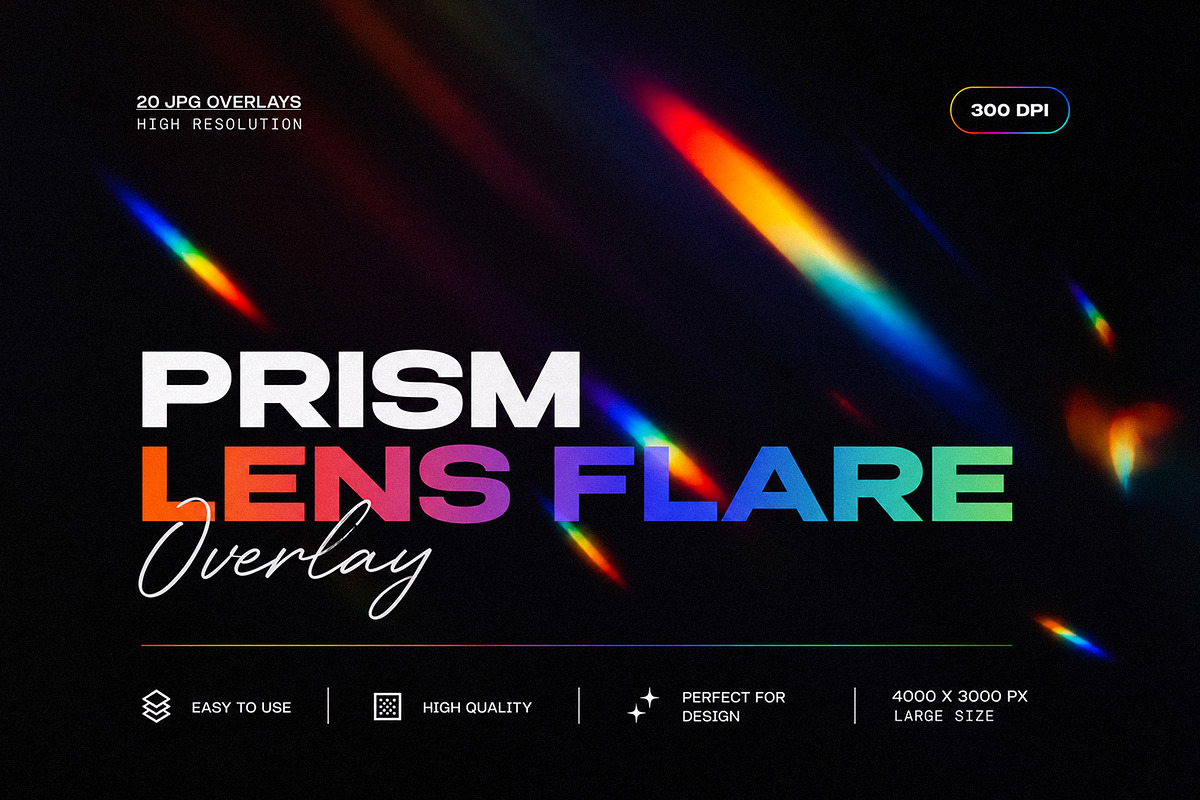 Prism Lens Flare Overlay, a Texture Graphic by Shovajit (Photo 1 of 3)
