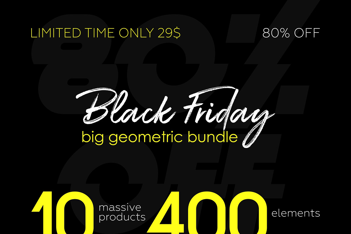 Black Friday! Big Geometric Bundle!, a Pattern Graphic by lisa_kalev (Photo 1 of 31)