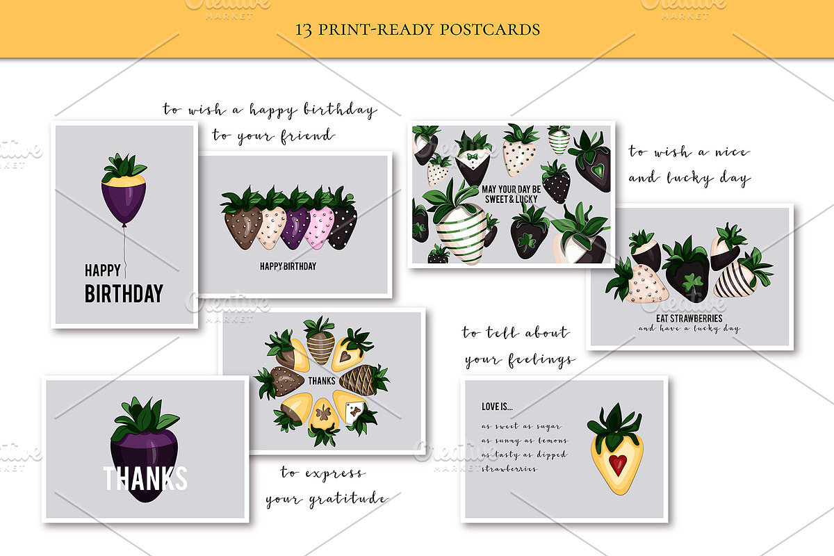 Sweet Dipped Strawberries, a Background Graphic by NKTN graphics (Photo 4 of 9)
