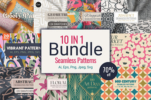 10 In 1 - Seamless Pattern Bundle