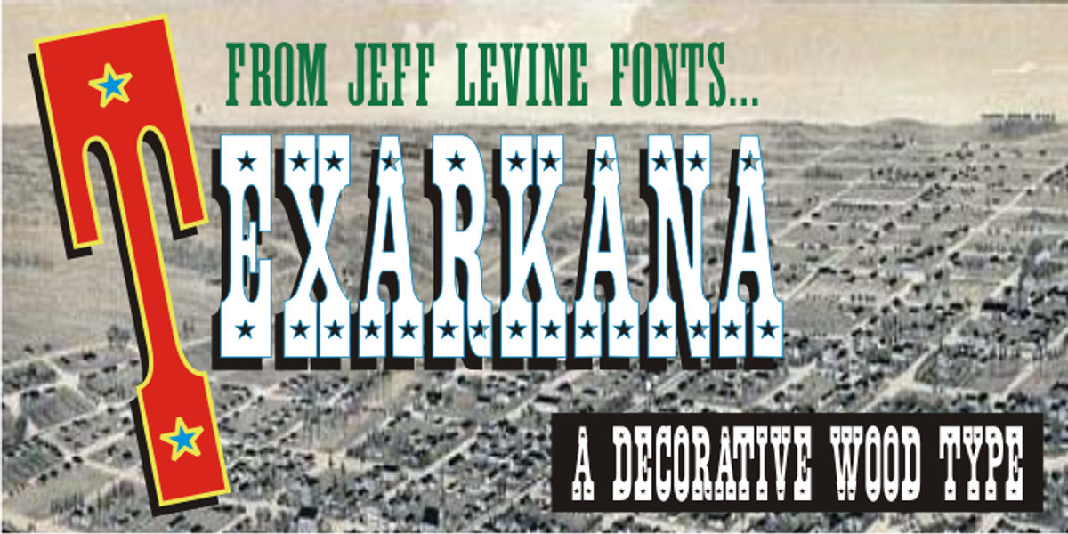 Texarkana JNL, a Serif Font by Jeff Levine Fonts