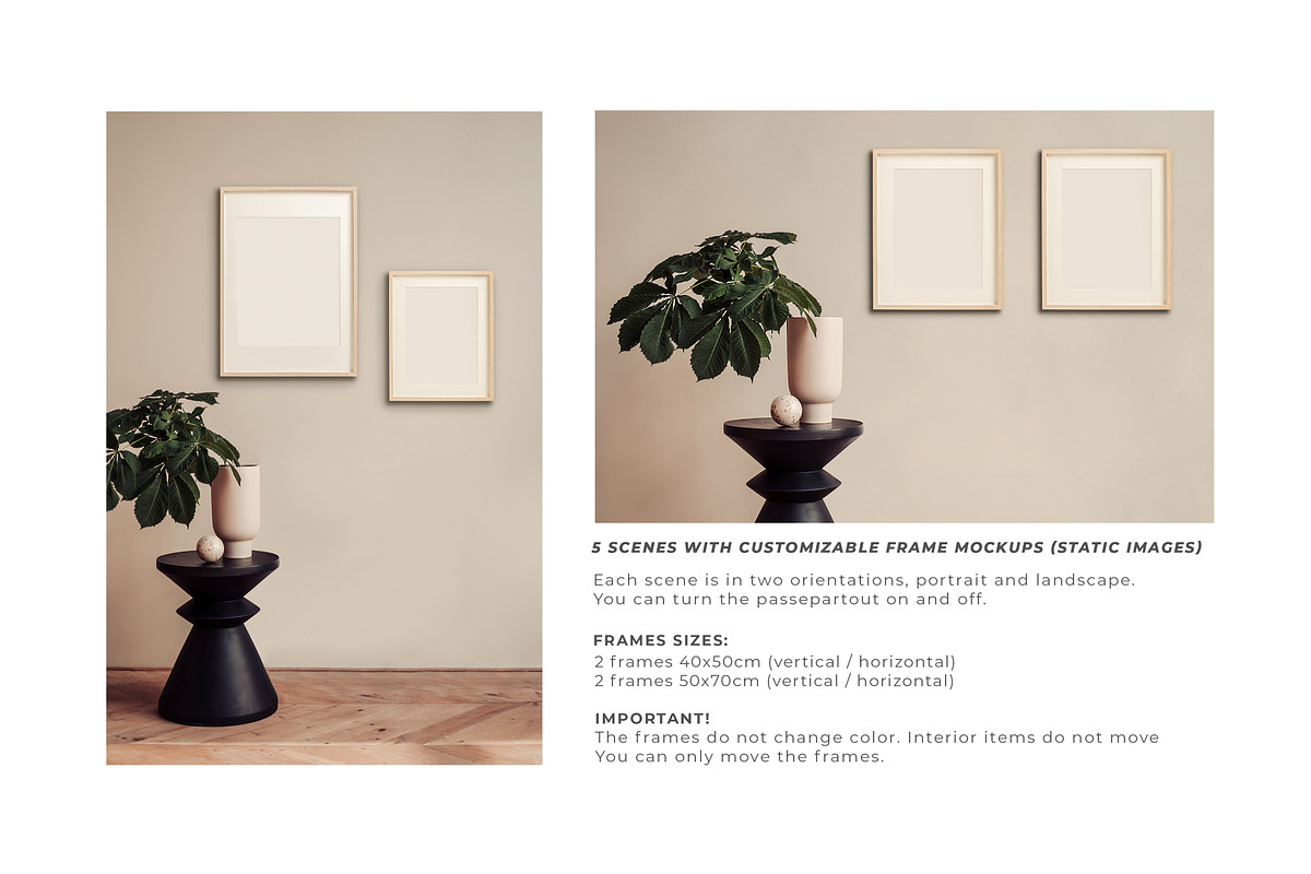 Video&Photo Frame mockups. Interior, a Print Template by Una Matison (Photo 8 of 22)