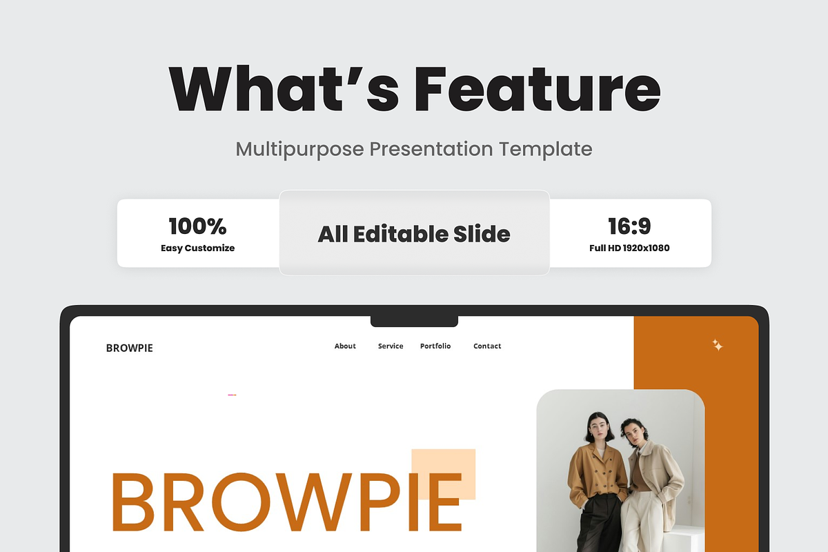 Browpie - Fashion Aesthetic Keynote, a Presentation Template by SquidPixey (Photo 2 of 6)