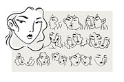 you are beautiful. simple line set, a Person Illustration by heyXeni (Thumbnail 7 of 8)