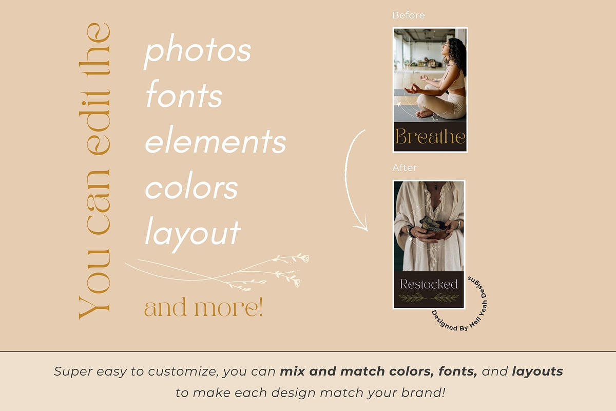 Witchy Glow Branding Starter Kit, a Social Media Template by Hell Yeah Designs (Photo 11 of 17)