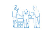 Teamwork, office life, business., an Object Illustration by Podis (Thumbnail 2 of 6)