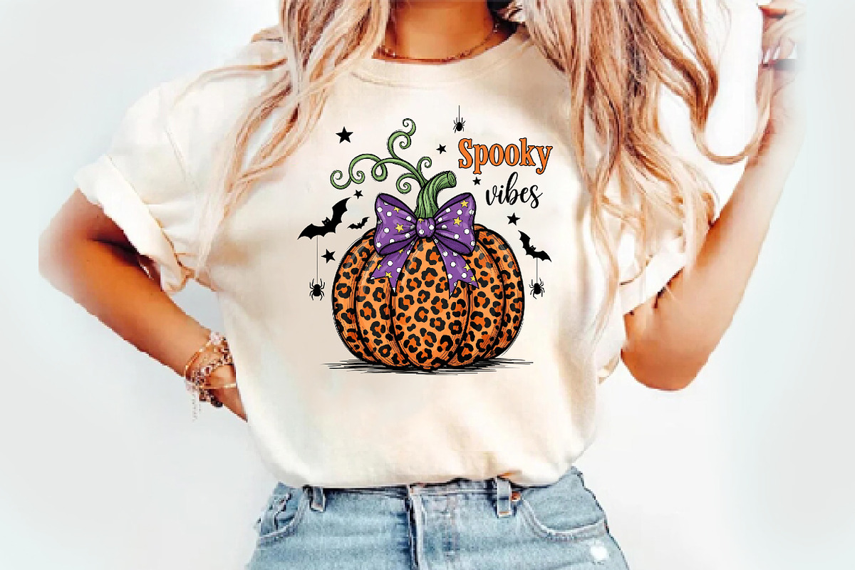 Spooky Vibes Png, Glitter Leopard, an Illustration by Watercolor design (Photo 2 of 3)