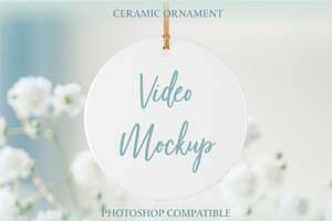 Ceramic Ornament Video Mockup