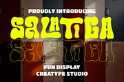 Salatiga Display Fun, a Font by Creatype Studio (Thumbnail 1 of 11)