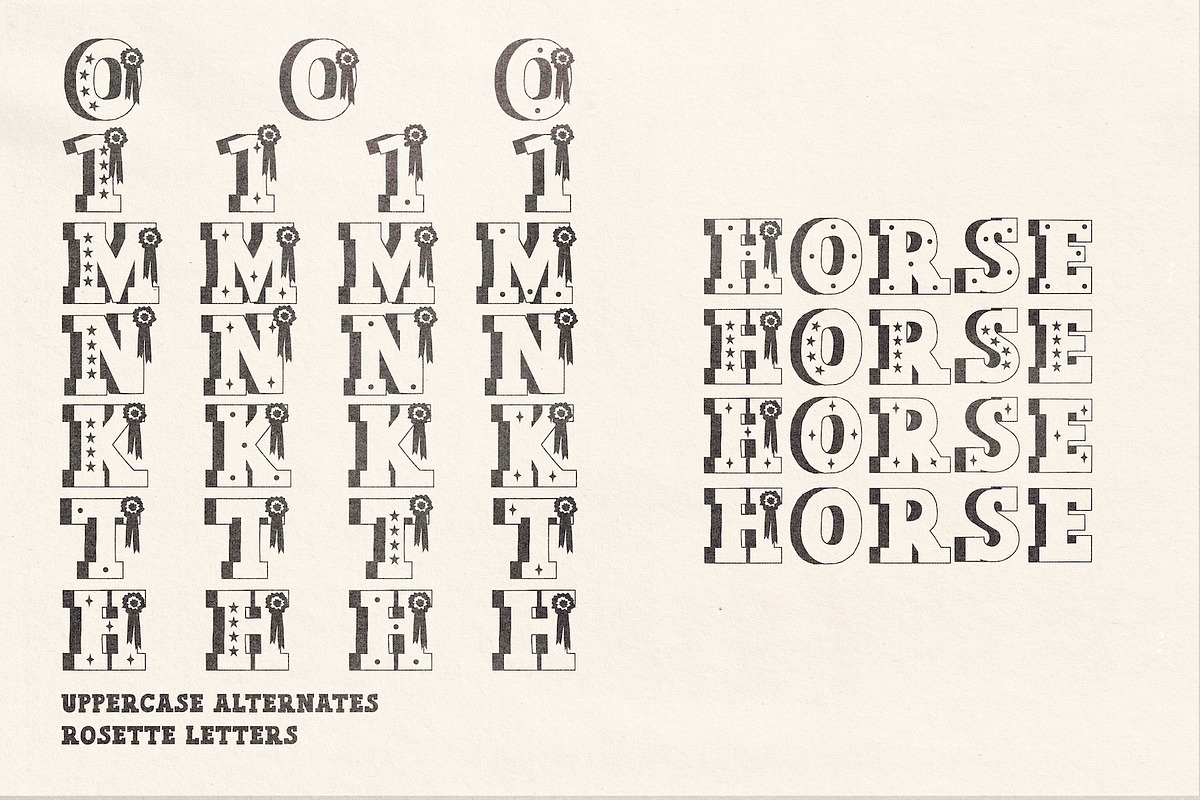 Show Pony Hand Drawn Western Font, a Slab Serif Font by Madeline ODonoghue Design (Photo 10 of 10)