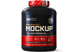 5lb Whey Protein Jar Mockup A1-Pro