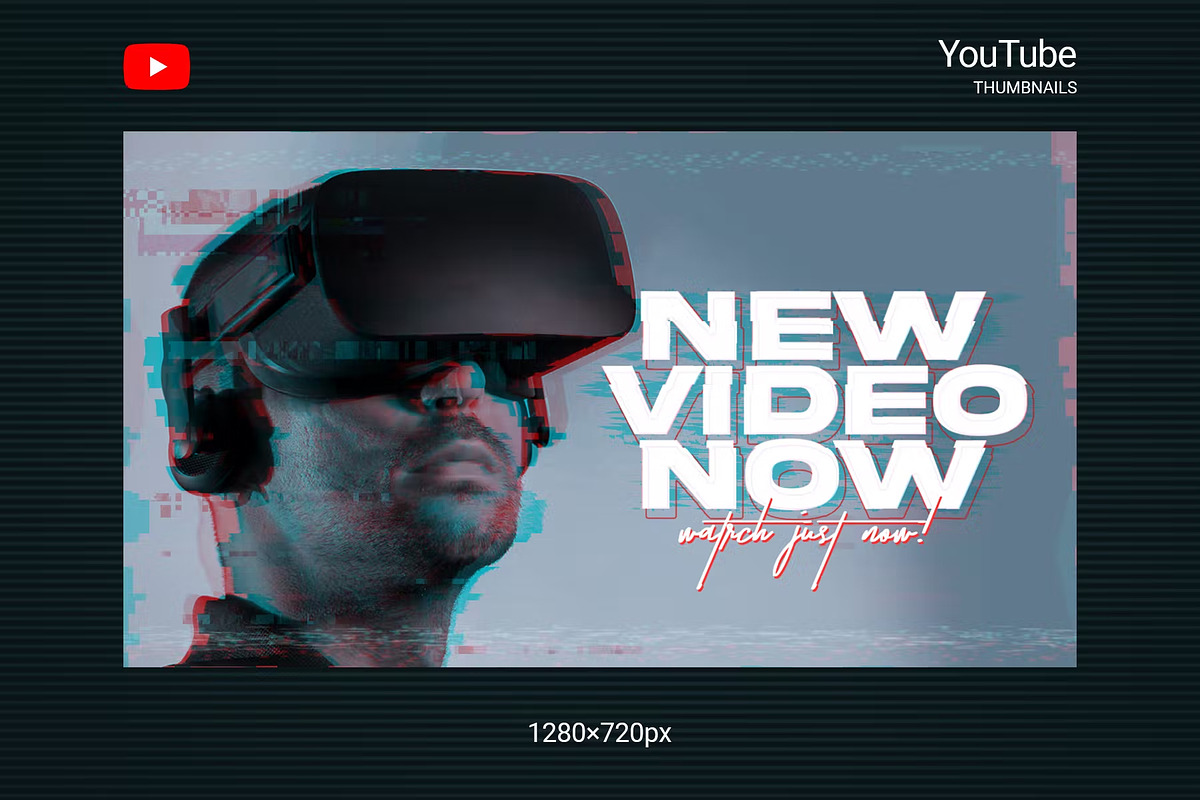 Glitch YouTube Thumbnails, a Social Media Template by Andrew Skoch Design (Photo 5 of 7)