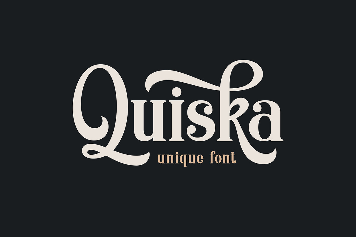Quiska Unique Font