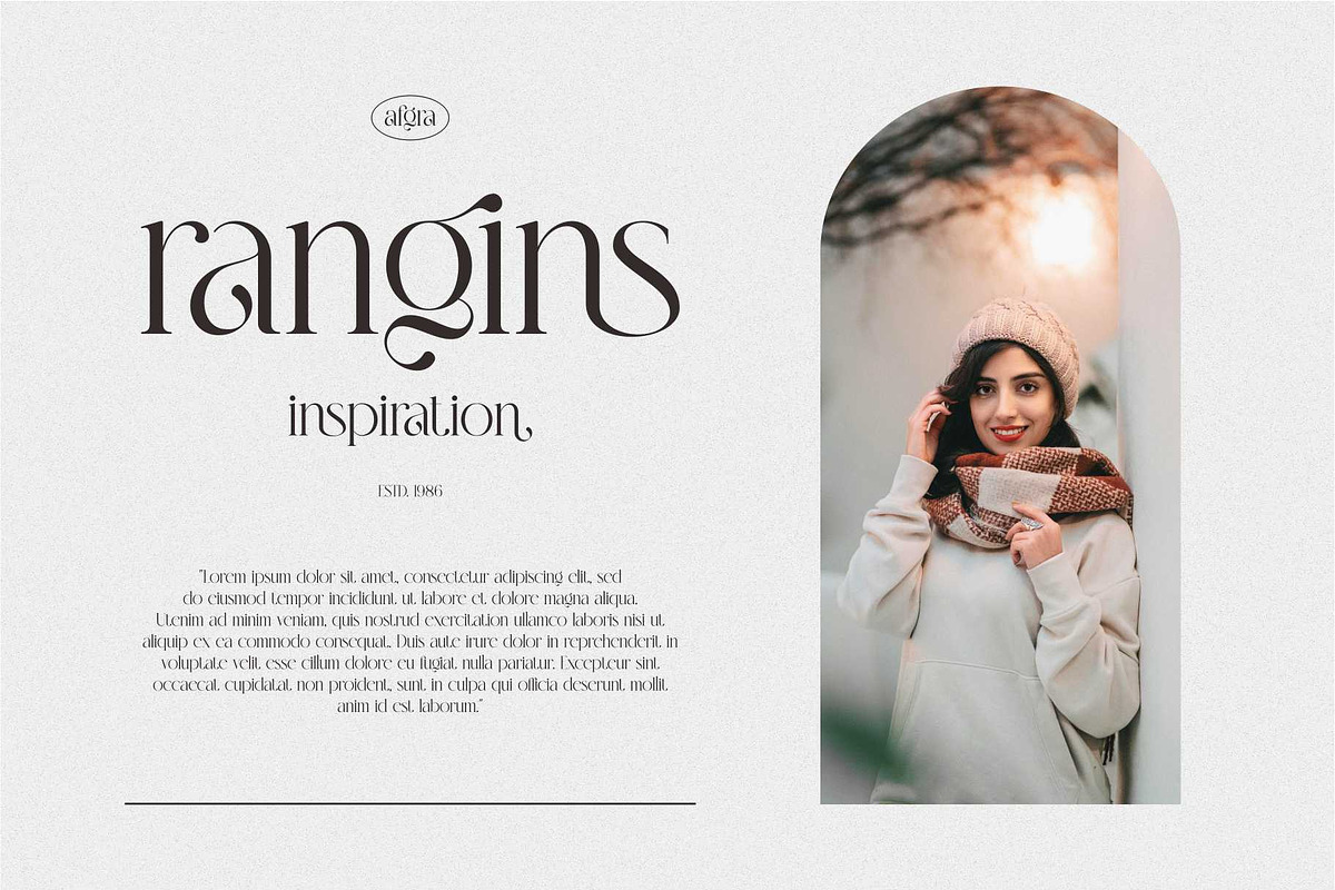 Afgra Modern Serif Typeface, a Font by Dylla_studio (Photo 2 of 10)