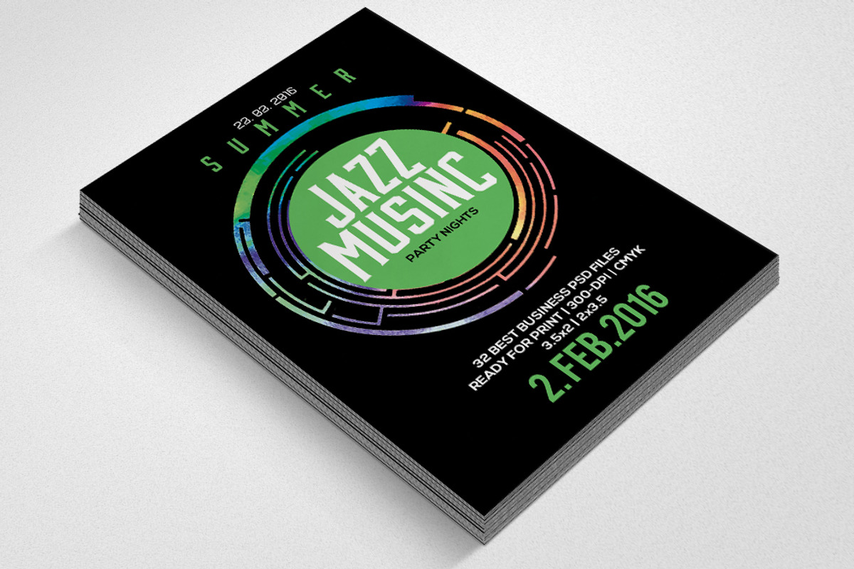 Jazz Flyer & Poster Template, a Flyer Template by Business Flyers (Photo 2 of 3)