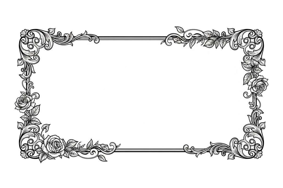Laser Cut Frame Design SVG, an Illustration by hafijul (Photo 5 of 14)