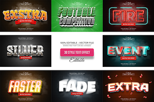 3D Text Effects Collection Vol 29