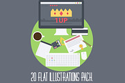 20 Flat illustrations, an Education Illustration by Nerokanji_Designs (Thumbnail 1 of 2)
