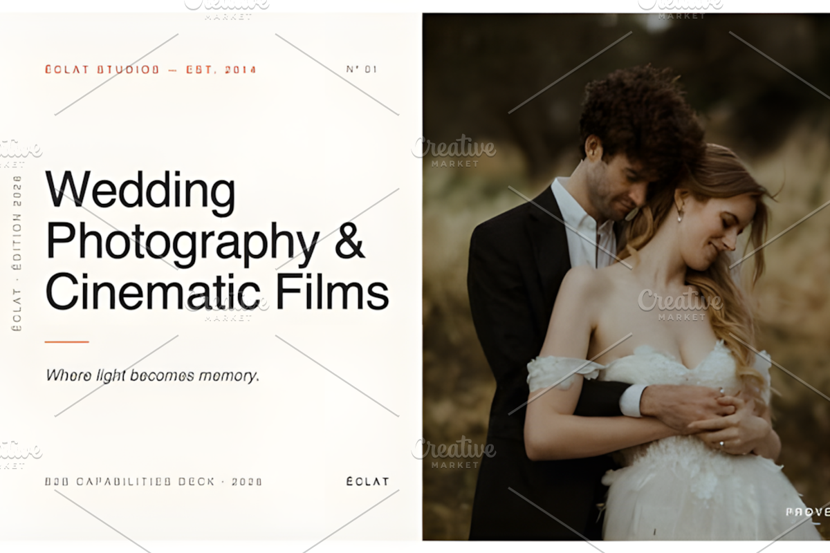Wedding Photography PowerPoint, a Presentation Template by Coco Bloom (Photo 1 of 5)