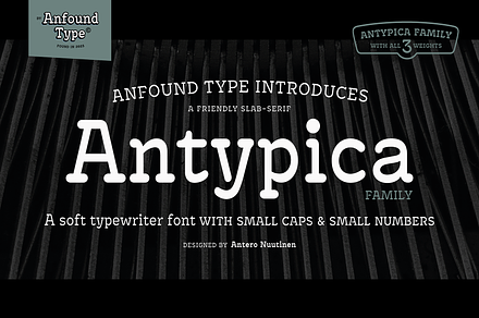 Antypica Family, a Slab Serif Font by Anfound Type