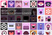 Vector Decorative Design Elements, a Solid Icon by danjazzia (Thumbnail 1 of 2)