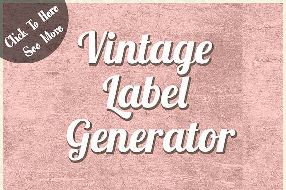 Vintage Label Generator