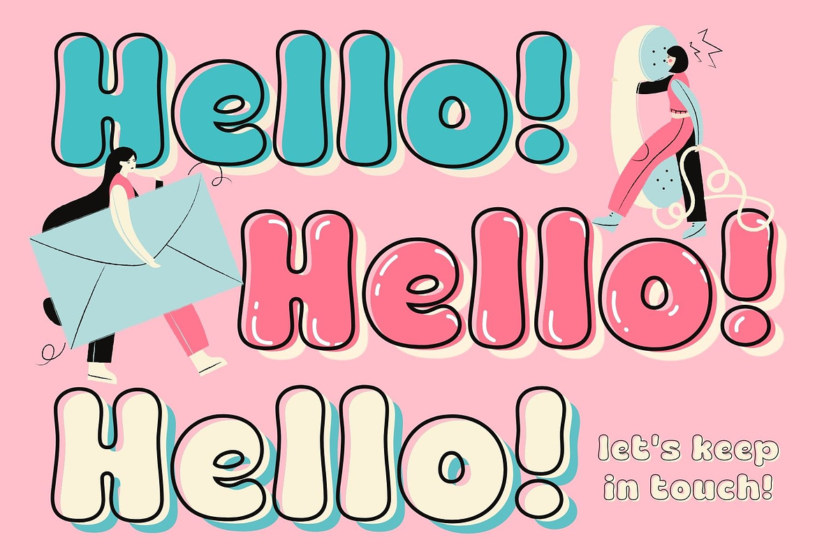 Fox Dippy : 4 Font Styles, a Handwritten Font by Fox7 By Rattana (Photo 3 of 14)