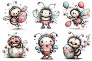 Whimsical Easter Bee Clipart, an Illustration by Daily.Designs (Thumbnail 3 of 8)