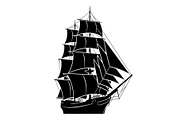 Vintage Sailing Ship SVG Bundle, an Illustration by Designs_River (Thumbnail 4 of 31)