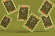 Floral Birthday Invitation, an Invitation Template by graphicook (Thumbnail 2 of 3)