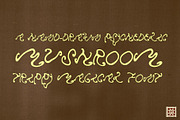 Mushroom Hand Drawn Psychedelic Font, a Handwritten Font by Madeline ODonoghue Design (Thumbnail 2 of 7)