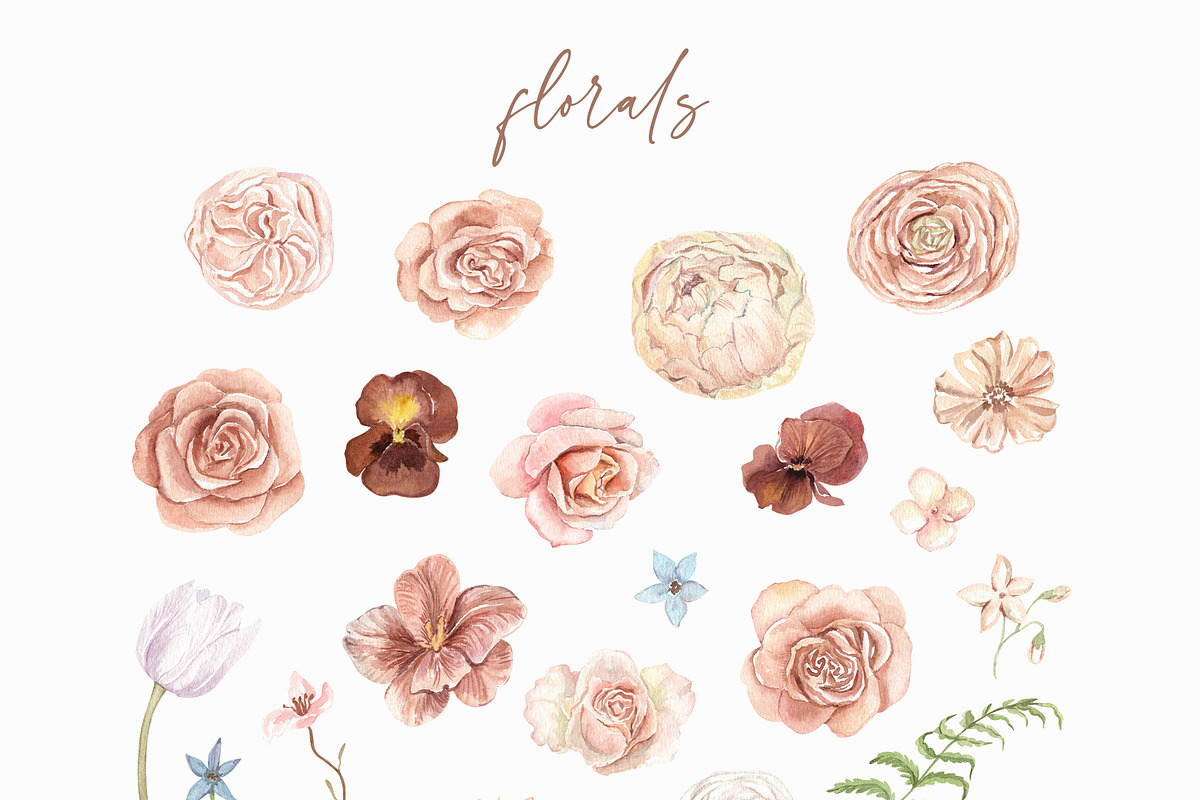Mocha Mousse Flowers Pantone 2025, a Decorative Illustration by Catch the Dream Art (Photo 13 of 17)