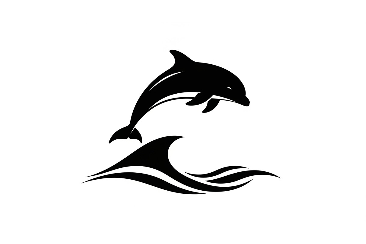 Dolphin Jumping Silhouette Vector bu, an Illustration by Designs_River (Photo 5 of 48)