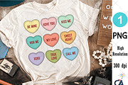 Valentine's Candy Heart Sublimation, an Illustration by Creative Art (Thumbnail 4 of 6)