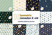 Isometric Ramadan Seamless Patterns, a Pattern Graphic by oelhoem (Thumbnail 5 of 5)