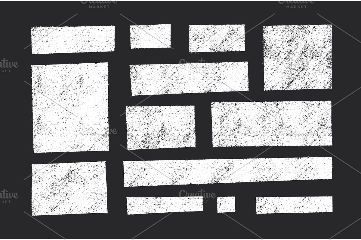 White crayon rectangular text box, an Illustration by YuliiaOsadcha