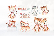 70% off Watercolor Christmas Bundle, an Animal Illustration by Peace ART (Thumbnail 28 of 37)