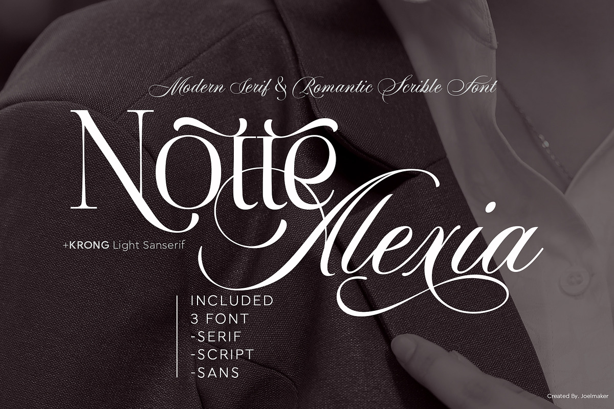 Notte Alexia, a Script Font by joelmaker (Photo 1 of 25)